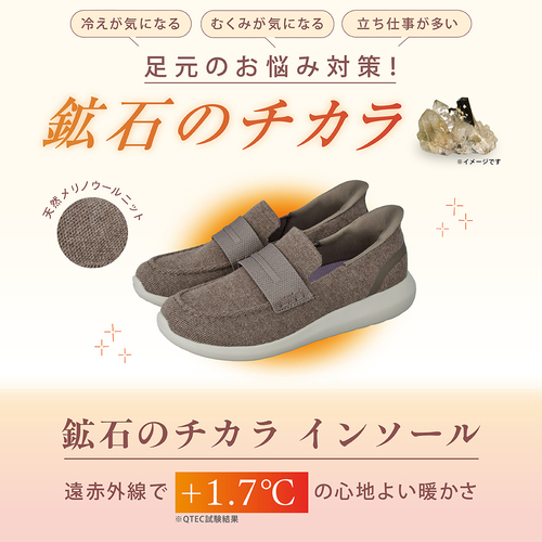☆温活シューズ誕生！鉱石のチカラインソール☆